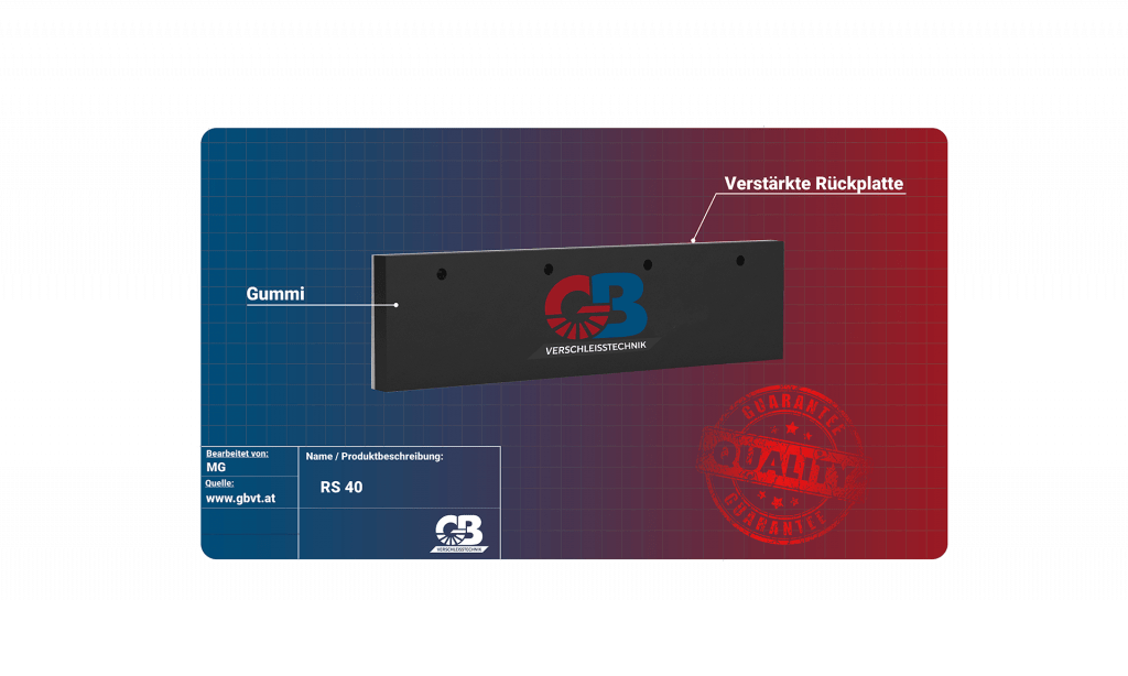 Kombileiste RS40 für Schneepflug / Winterdienst